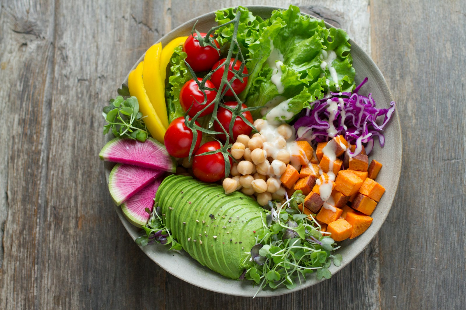 The vegetable table